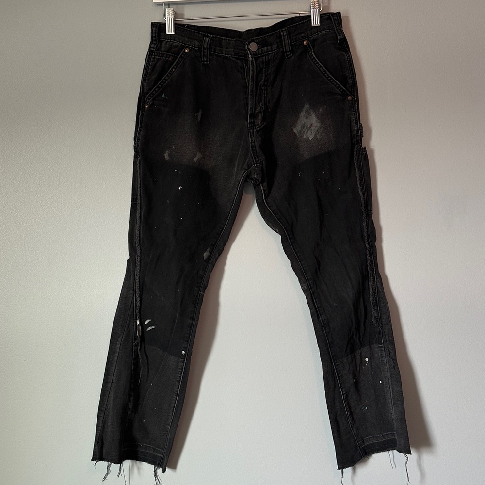 mnml Men's Black Distressed Jeans, 29x28